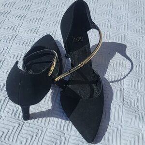 Impo | Tracie Black faux Suede Pointed Toe Stiletto Heels Size 9.5 Woman’s Shoe